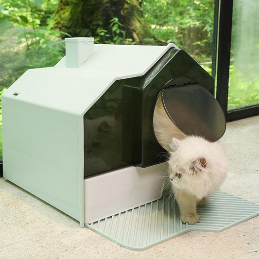 Grass Green Enclosed Pet Oasis with comfort foot pad